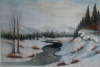 Fluss im Winter - Otto Guba